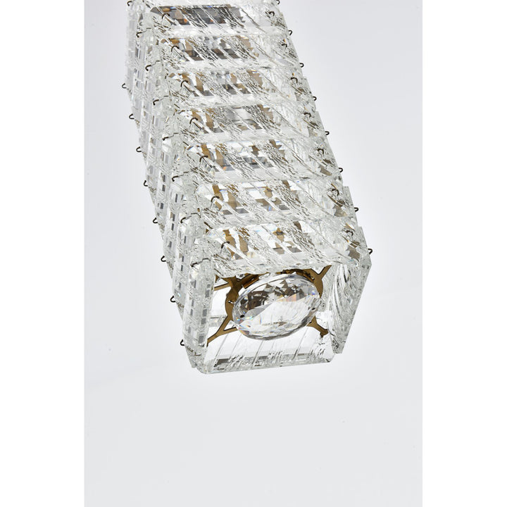 24 Inch Led Pendant In Satin Gold - View 4 - Joshua Marshal