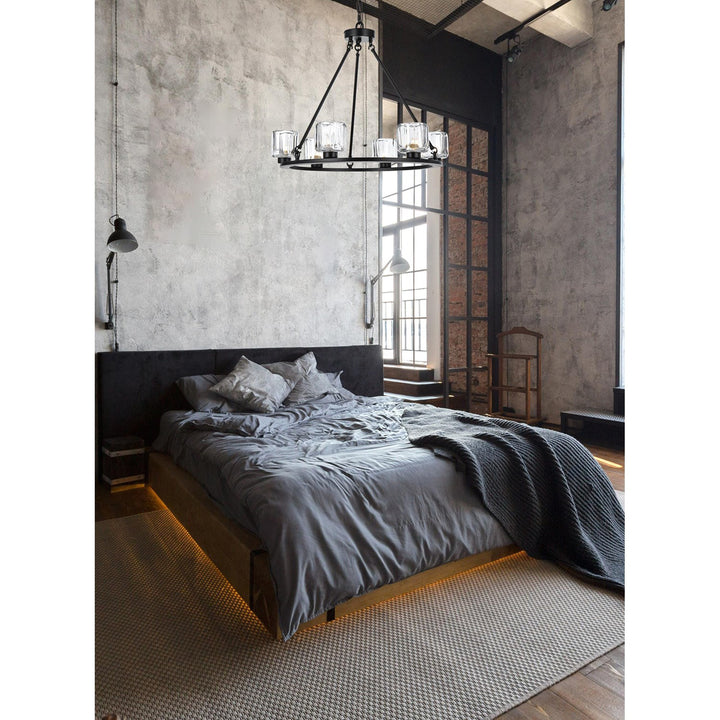 26 Inch Chandelier In Black - View 2 - Joshua Marshal