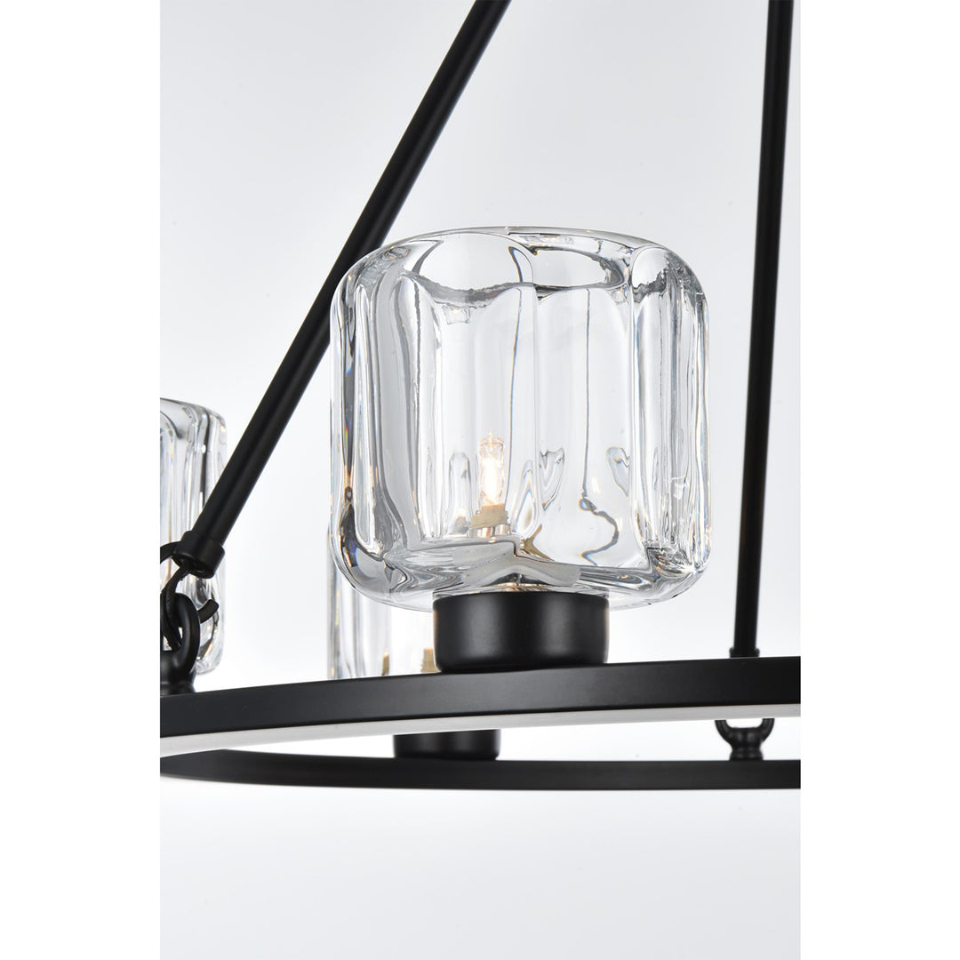 26 Inch Chandelier In Black - View 5 - Joshua Marshal