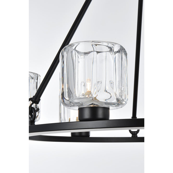26 Inch Chandelier In Black - View 5 - Joshua Marshal