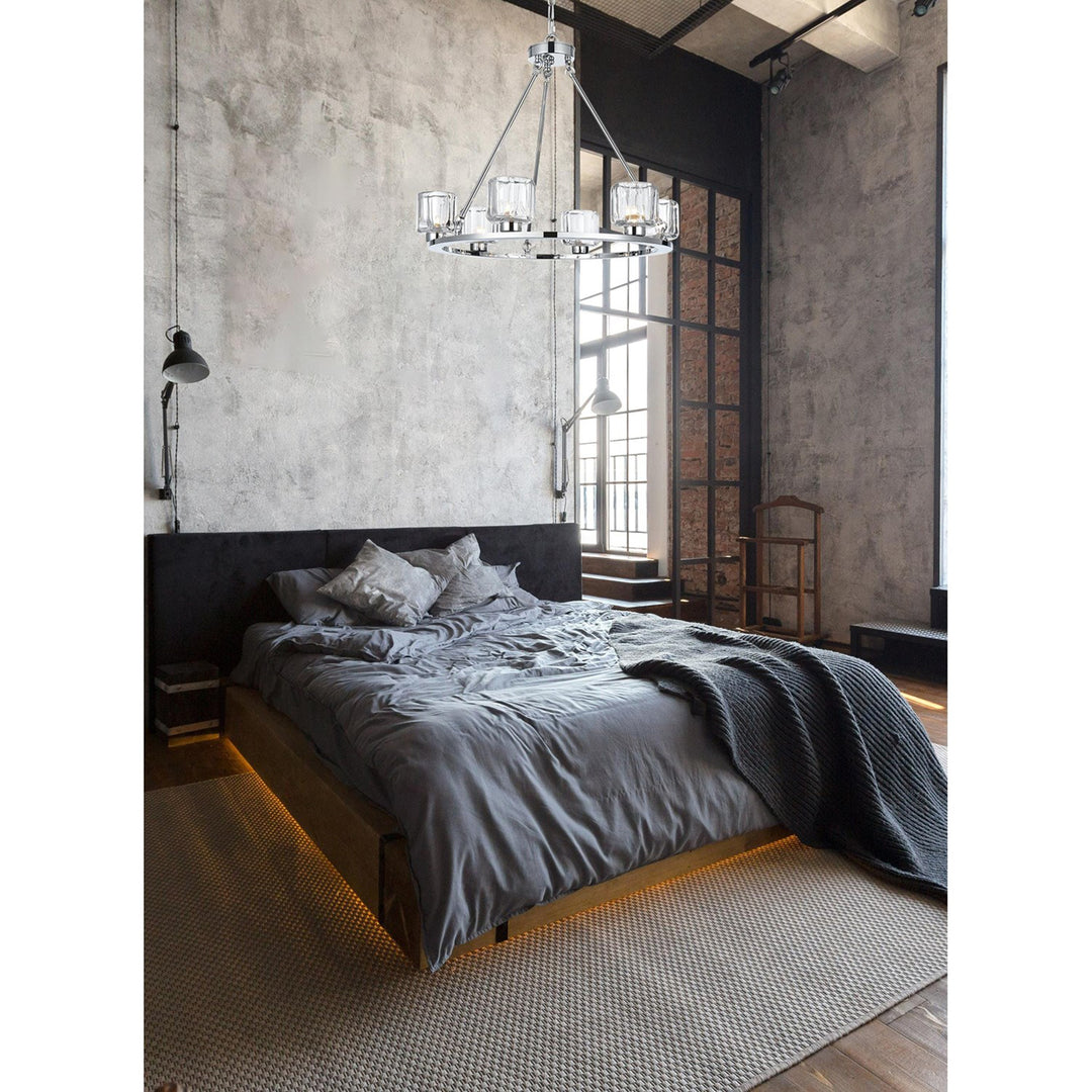 26 Inch Chandelier In Chrome - View 2 - Joshua Marshal