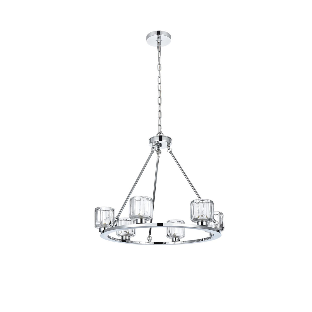 26 Inch Chandelier In Chrome - View 3 - Joshua Marshal