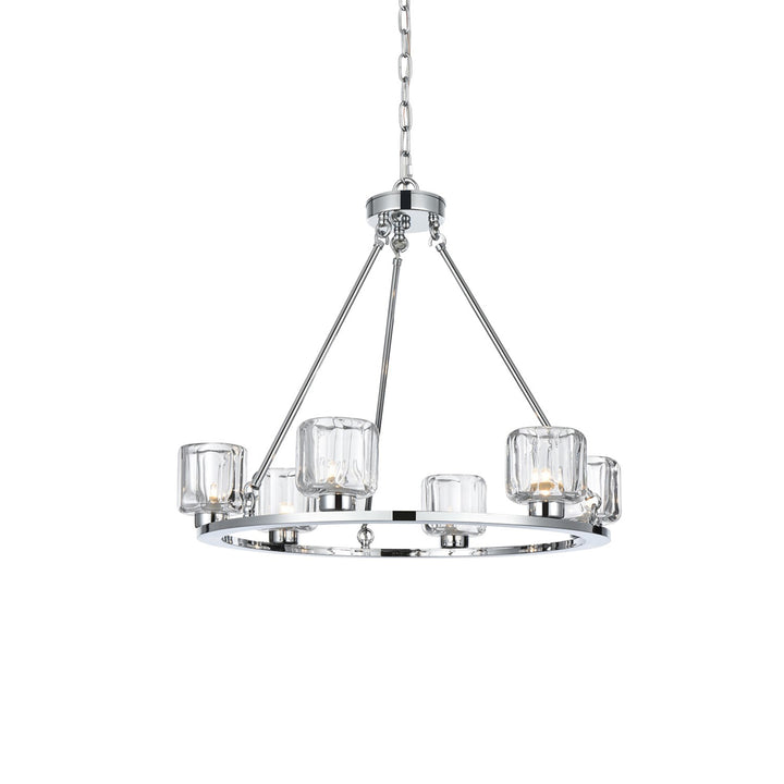26 Inch Chandelier In Chrome - View 4 - Joshua Marshal