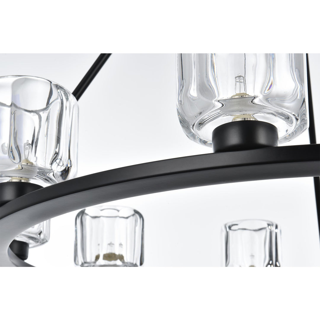32 Inch Chandelier In Black - View 5 - Joshua Marshal