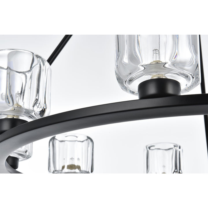 32 Inch Chandelier In Black - View 5 - Joshua Marshal