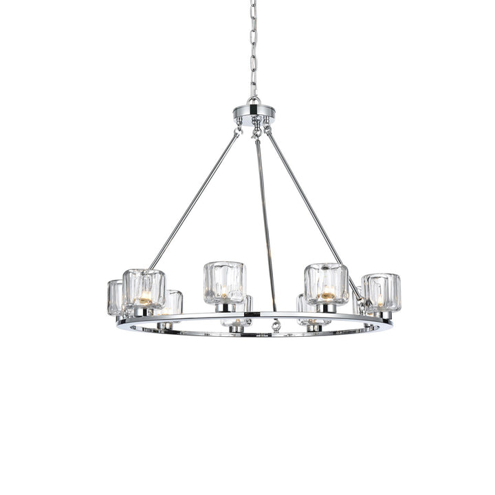 32 Inch Chandelier In Chrome - View 4 - Joshua Marshal
