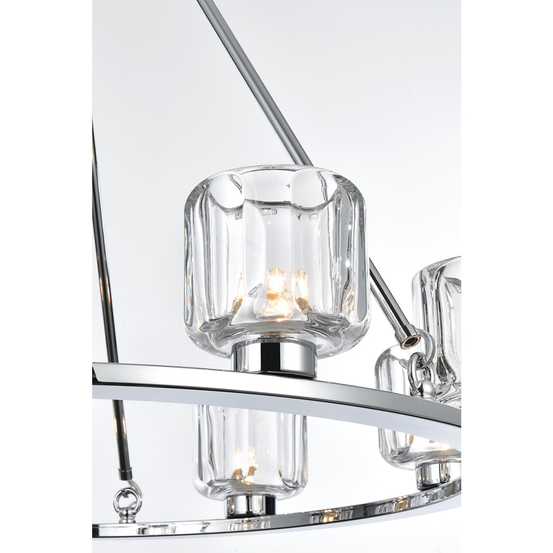 32 Inch Chandelier In Chrome - View 5 - Joshua Marshal