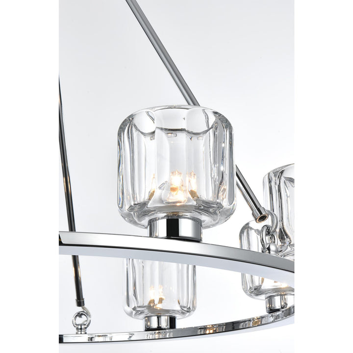 32 Inch Chandelier In Chrome - View 5 - Joshua Marshal