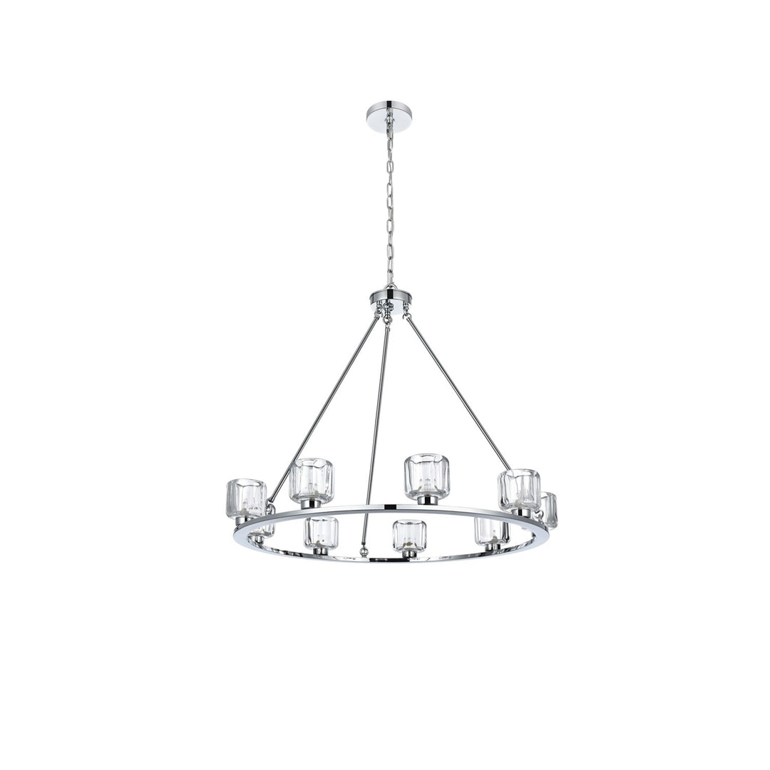 36 Inch Chandelier In Chrome - View 3 - Joshua Marshal