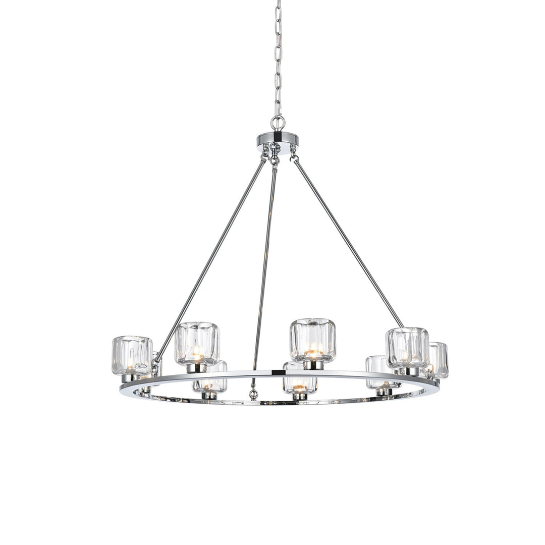 36 Inch Chandelier In Chrome - View 4 - Joshua Marshal