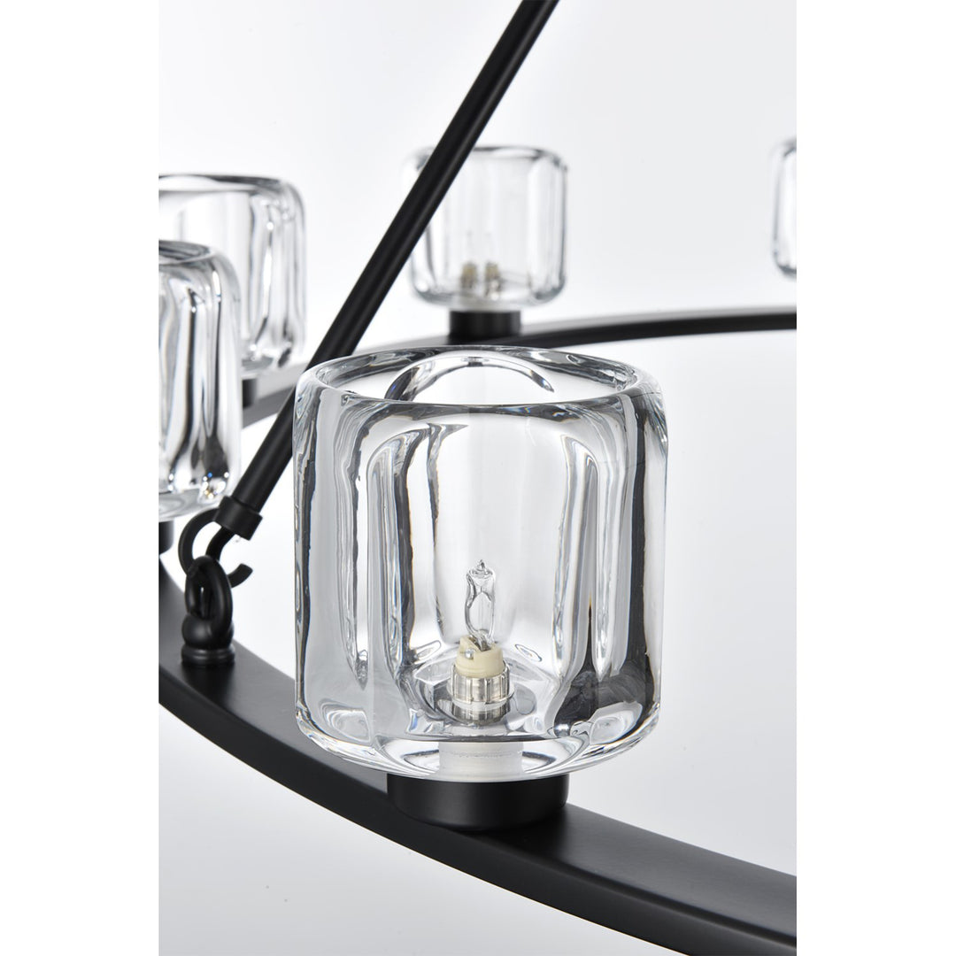 48 Inch Chandelier In Black - View 5 - Joshua Marshal