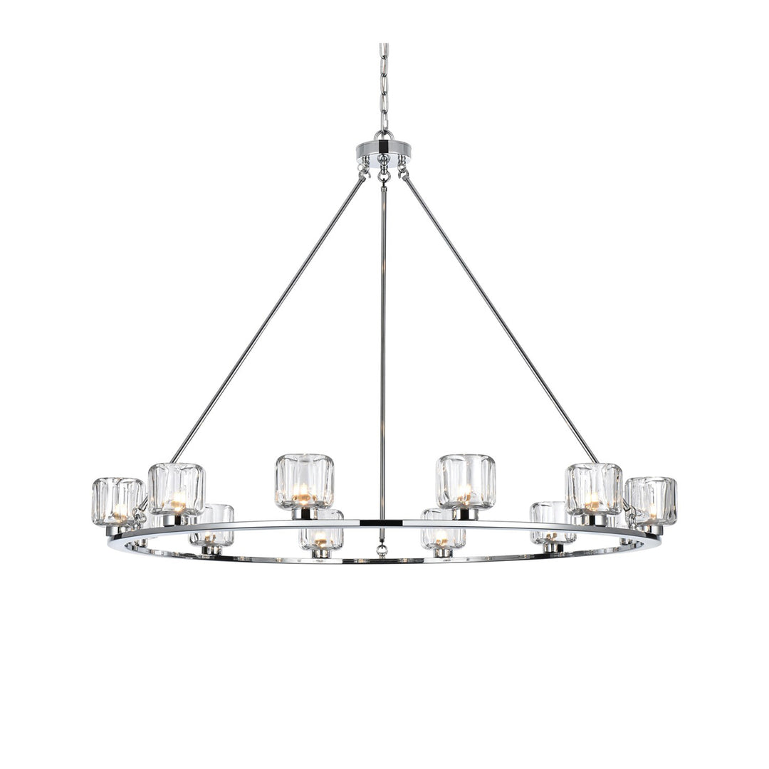 48 Inch Chandelier In Chrome - View 4 - Joshua Marshal