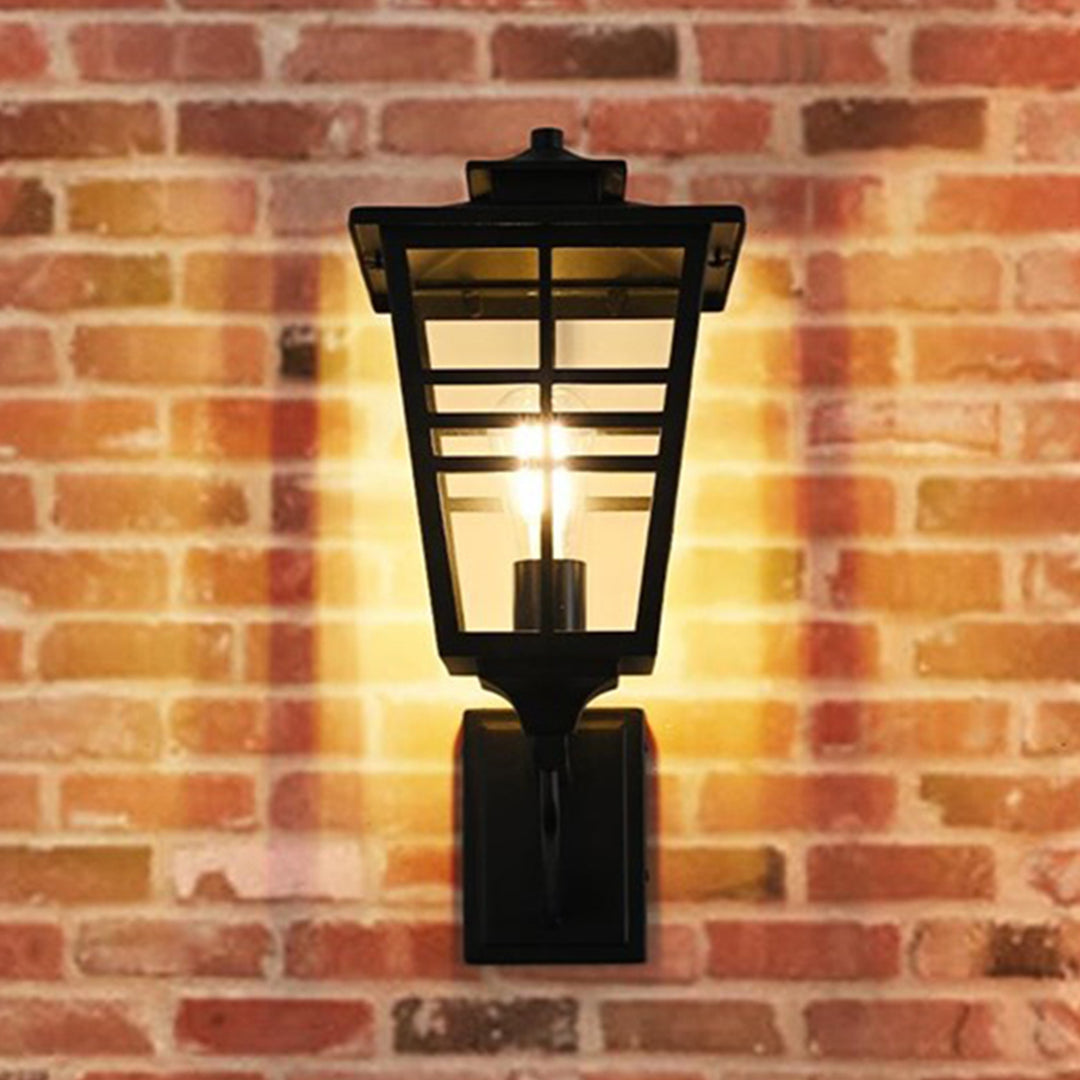 8.5 Inch Outdoor Wall Sconce In Black Black Finish - LIGHTING by Joshua Marshal