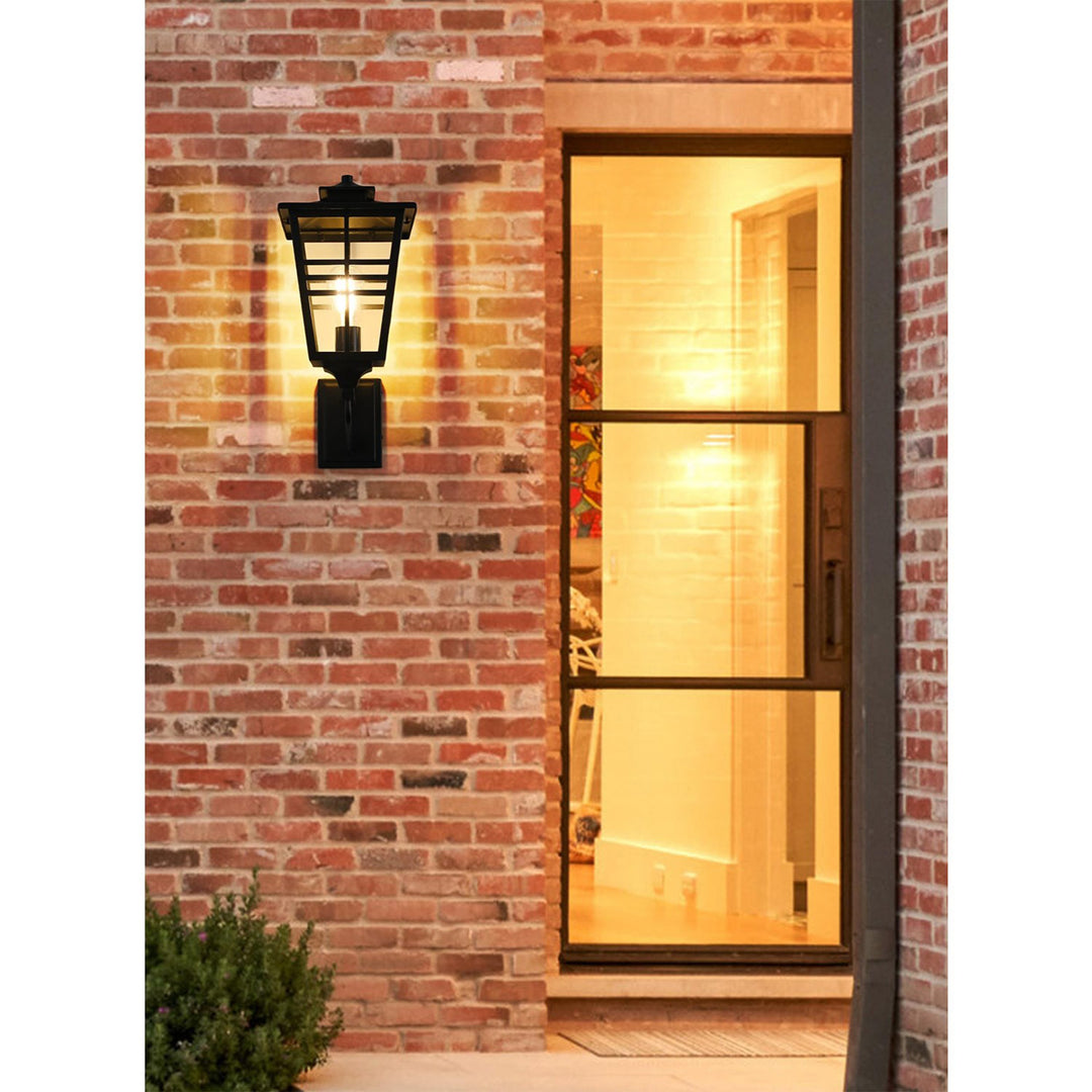 8.5 Inch Outdoor Wall Sconce In Black - View 2 - Joshua Marshal