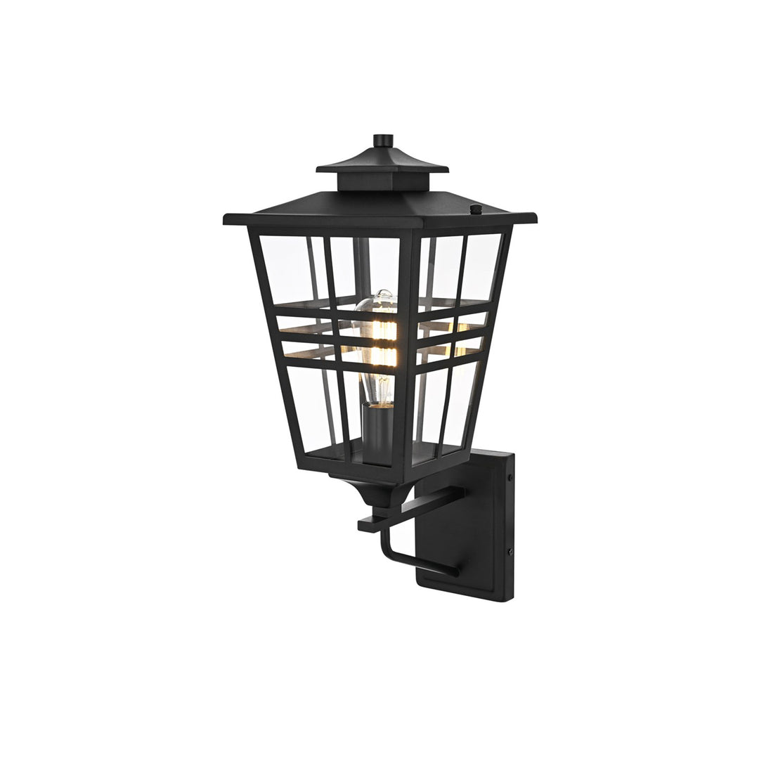 8.5 Inch Outdoor Wall Sconce In Black - View 4 - Joshua Marshal