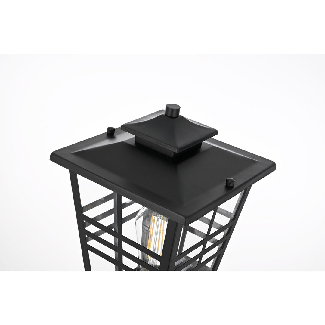 8.5 Inch Outdoor Wall Sconce In Black - View 5 - Joshua Marshal