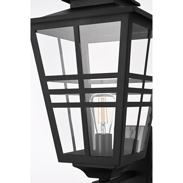 12 Inch Outdoor Wall Sconce In Black - View 5 - Joshua Marshal