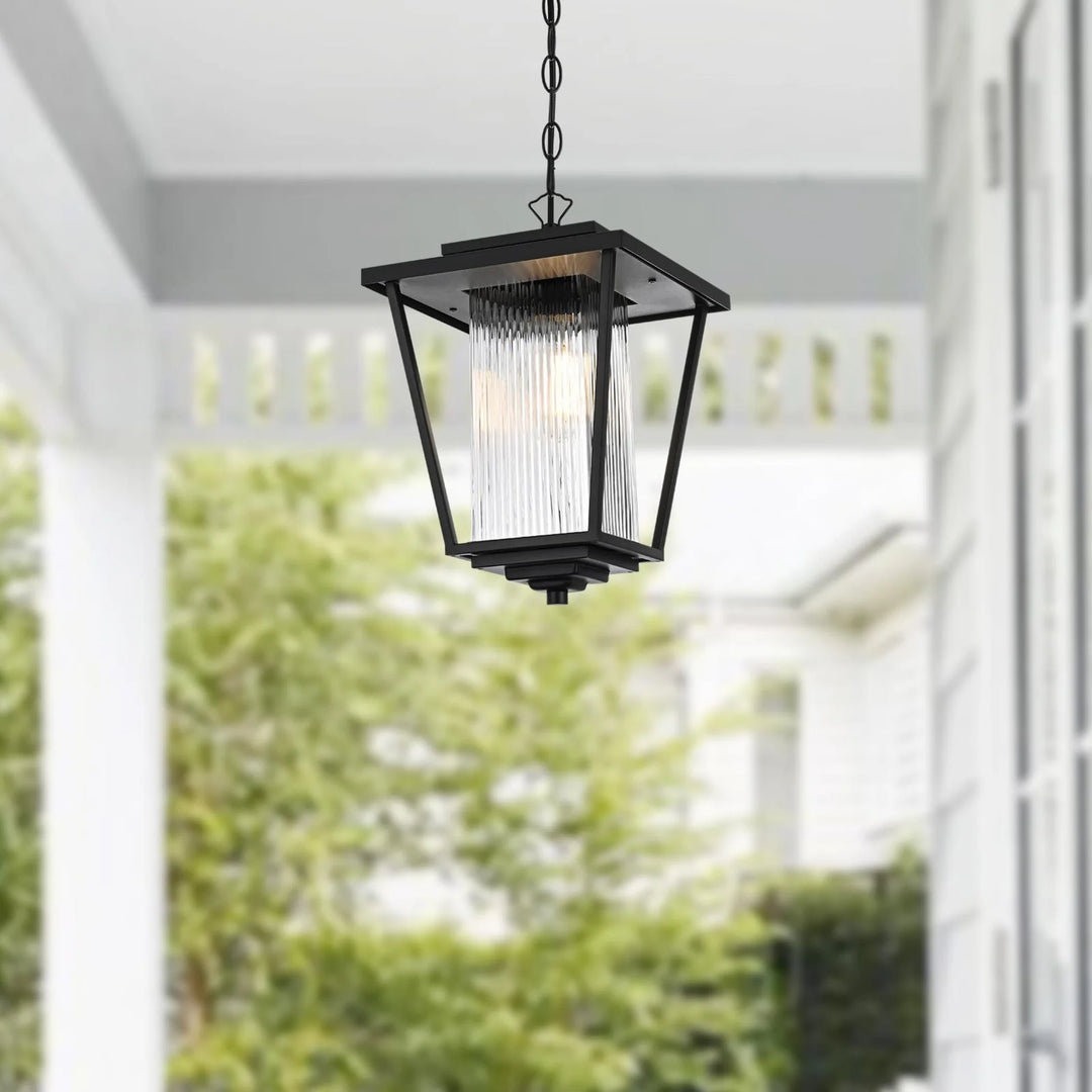 10 Inch Outdoor Pendant In Black - View 2 - Joshua Marshal