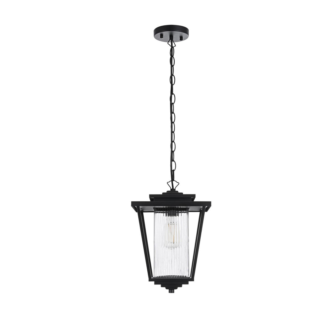 10 Inch Outdoor Pendant In Black - View 3 - Joshua Marshal