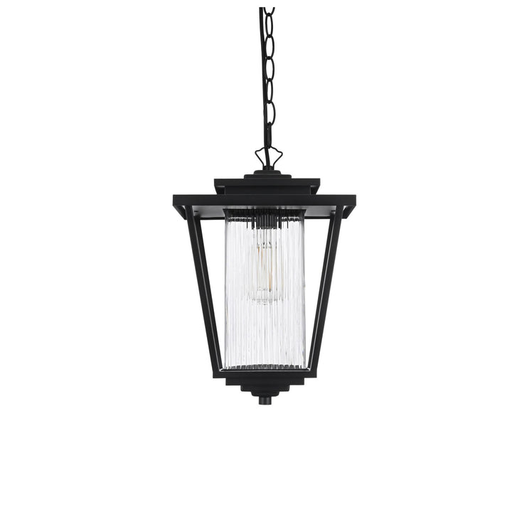 10 Inch Outdoor Pendant In Black - View 5 - Joshua Marshal