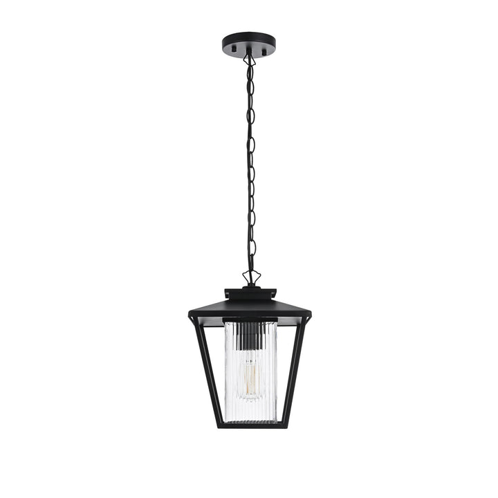 10 Inch Outdoor Pendant In Black - View 3 - Joshua Marshal