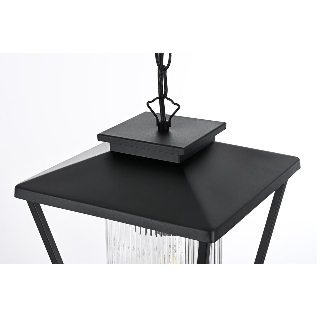 10 Inch Outdoor Pendant In Black - View 5 - Joshua Marshal