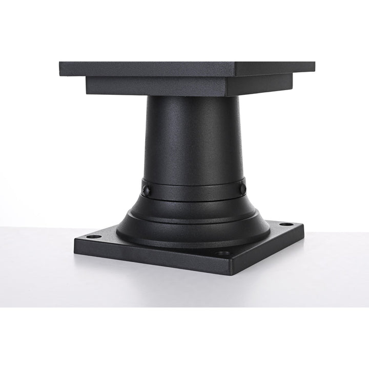 6 Inch Outdoor Post Light In Black - View 6 - Joshua Marshal