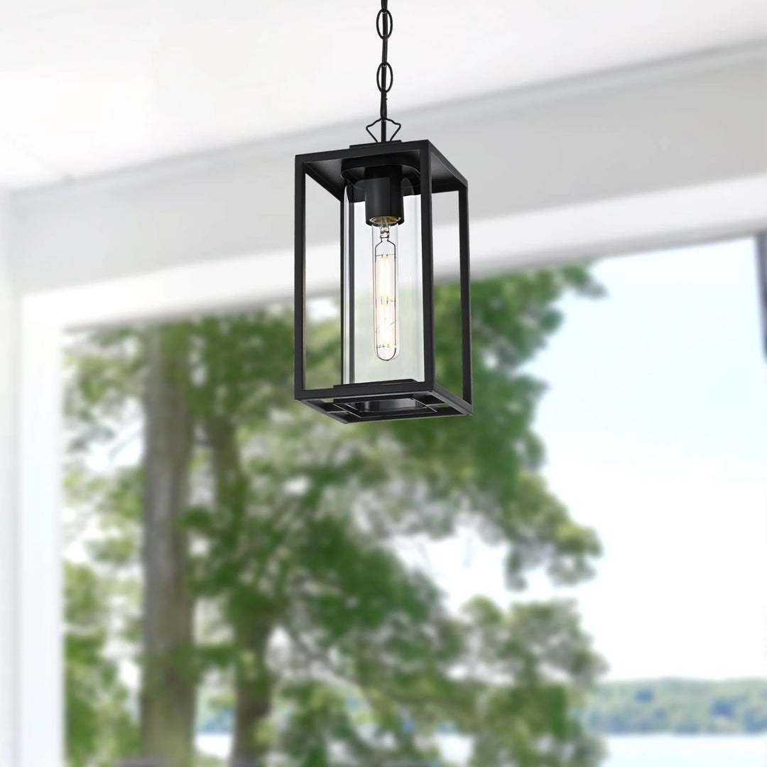 6 Inch Outdoor Pendant In Black - View 2 - Joshua Marshal