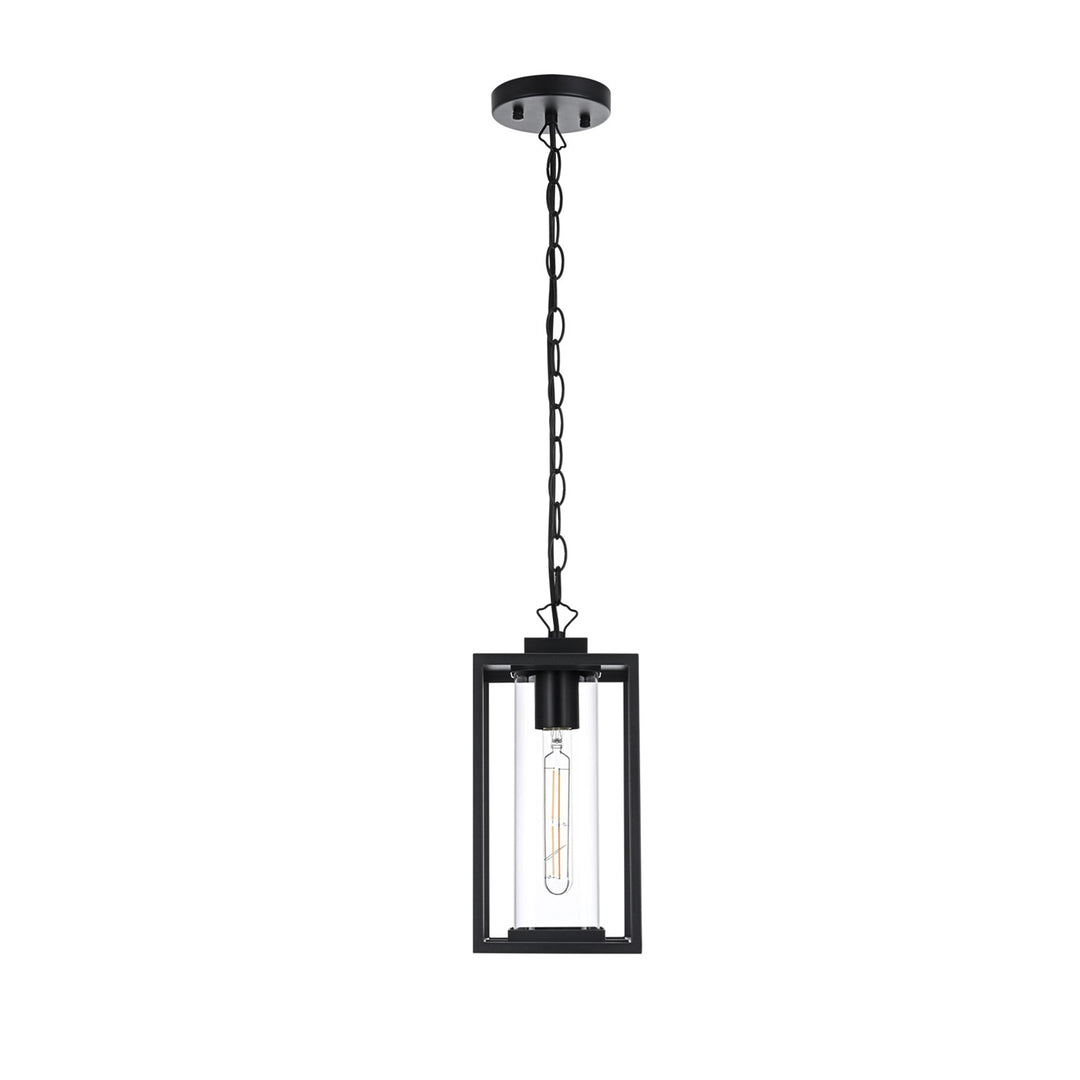 6 Inch Outdoor Pendant In Black - View 3 - Joshua Marshal