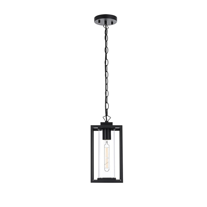 6 Inch Outdoor Pendant In Black - View 3 - Joshua Marshal