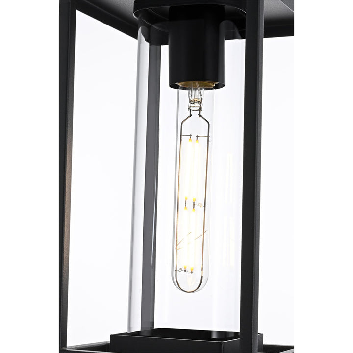 6 Inch Outdoor Pendant In Black - View 4 - Joshua Marshal