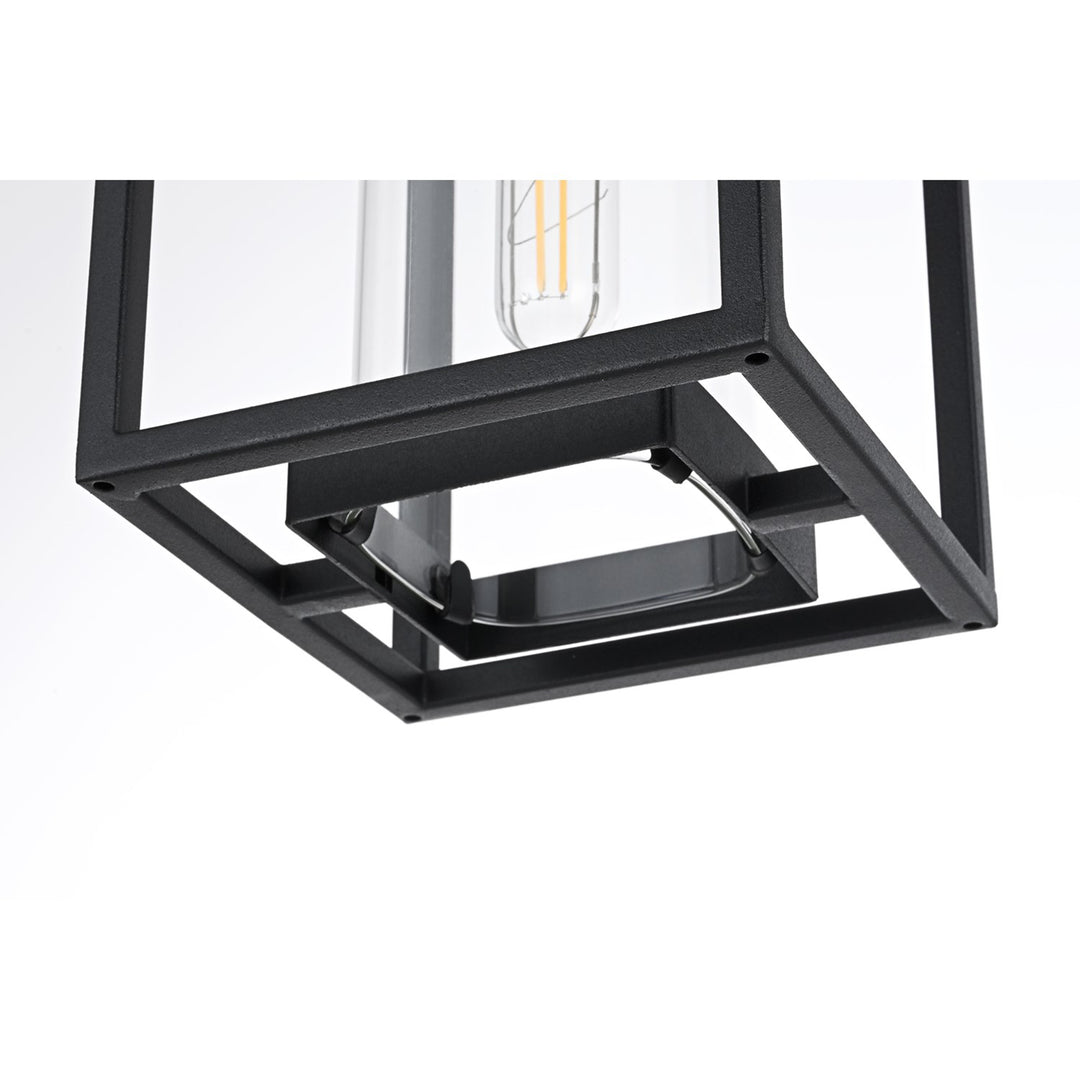 6 Inch Outdoor Pendant In Black - View 5 - Joshua Marshal