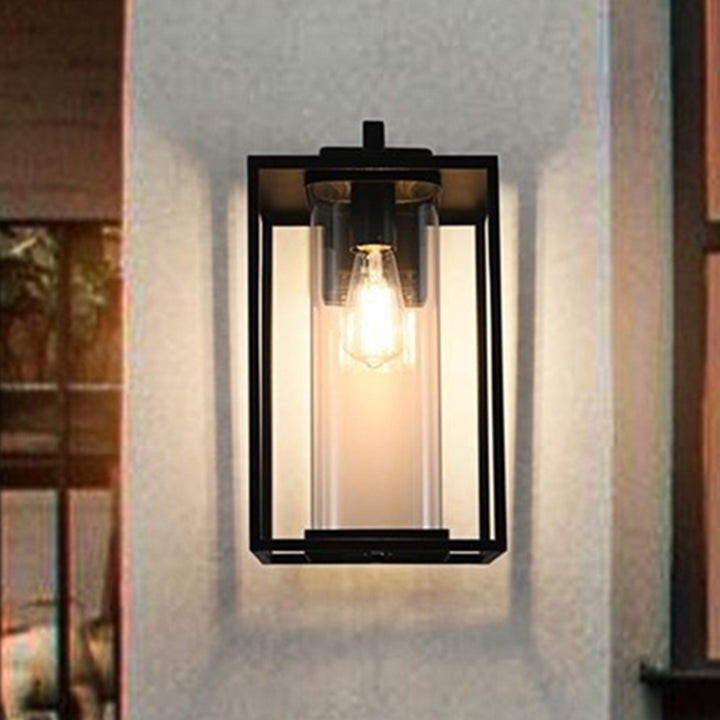8.5 Inch Outdoor Wall Sconce In Black Black Finish - LIGHTING by Joshua Marshal