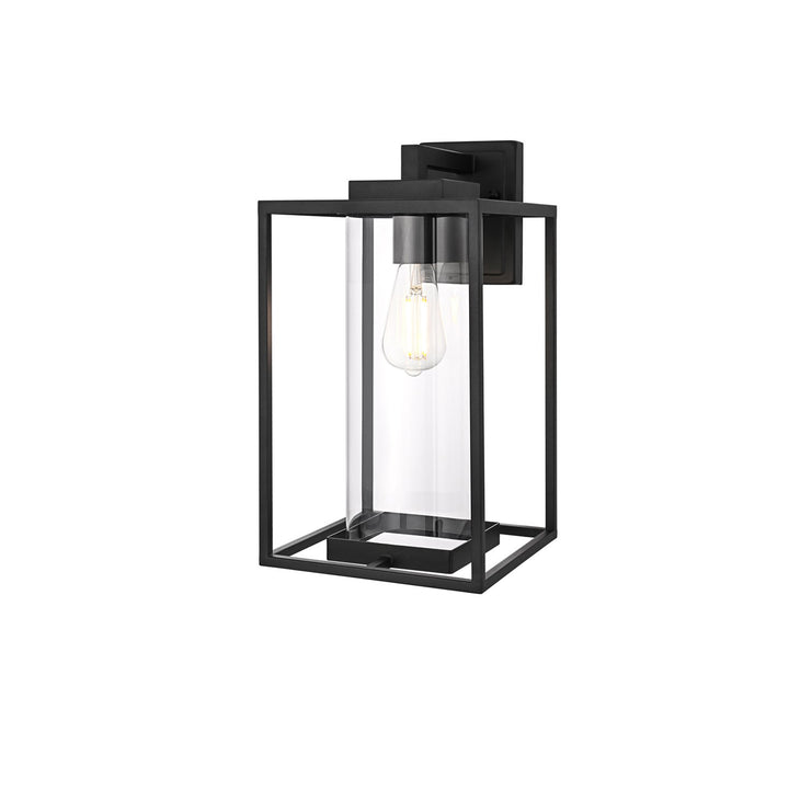 8.5 Inch Outdoor Wall Sconce In Black - View 4 - Joshua Marshal