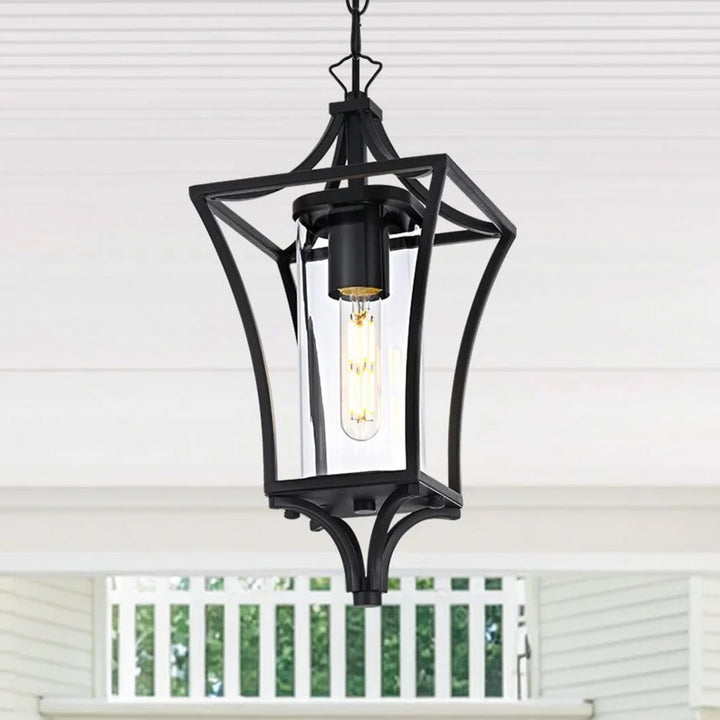7 Inch Outdoor Pendant In Black Black Finish - LIGHTING by Joshua Marshal