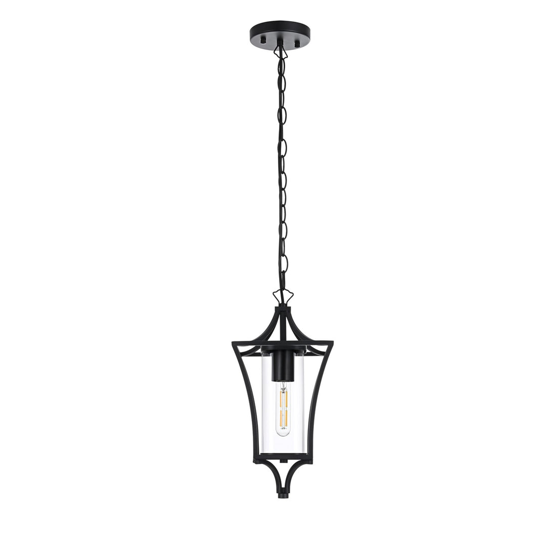 7 Inch Outdoor Pendant In Black - View 3 - Joshua Marshal