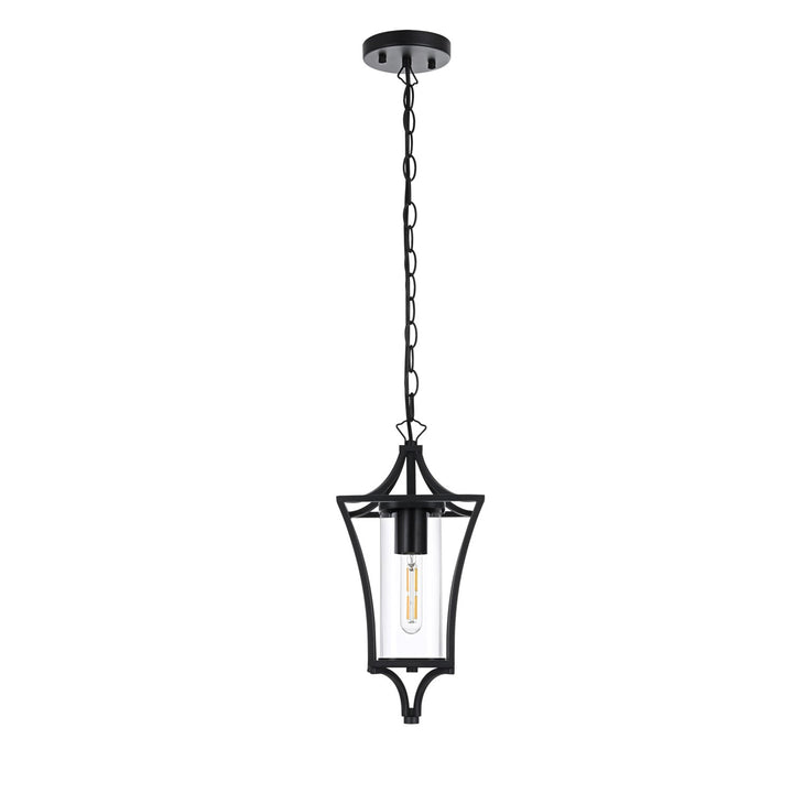7 Inch Outdoor Pendant In Black - View 3 - Joshua Marshal