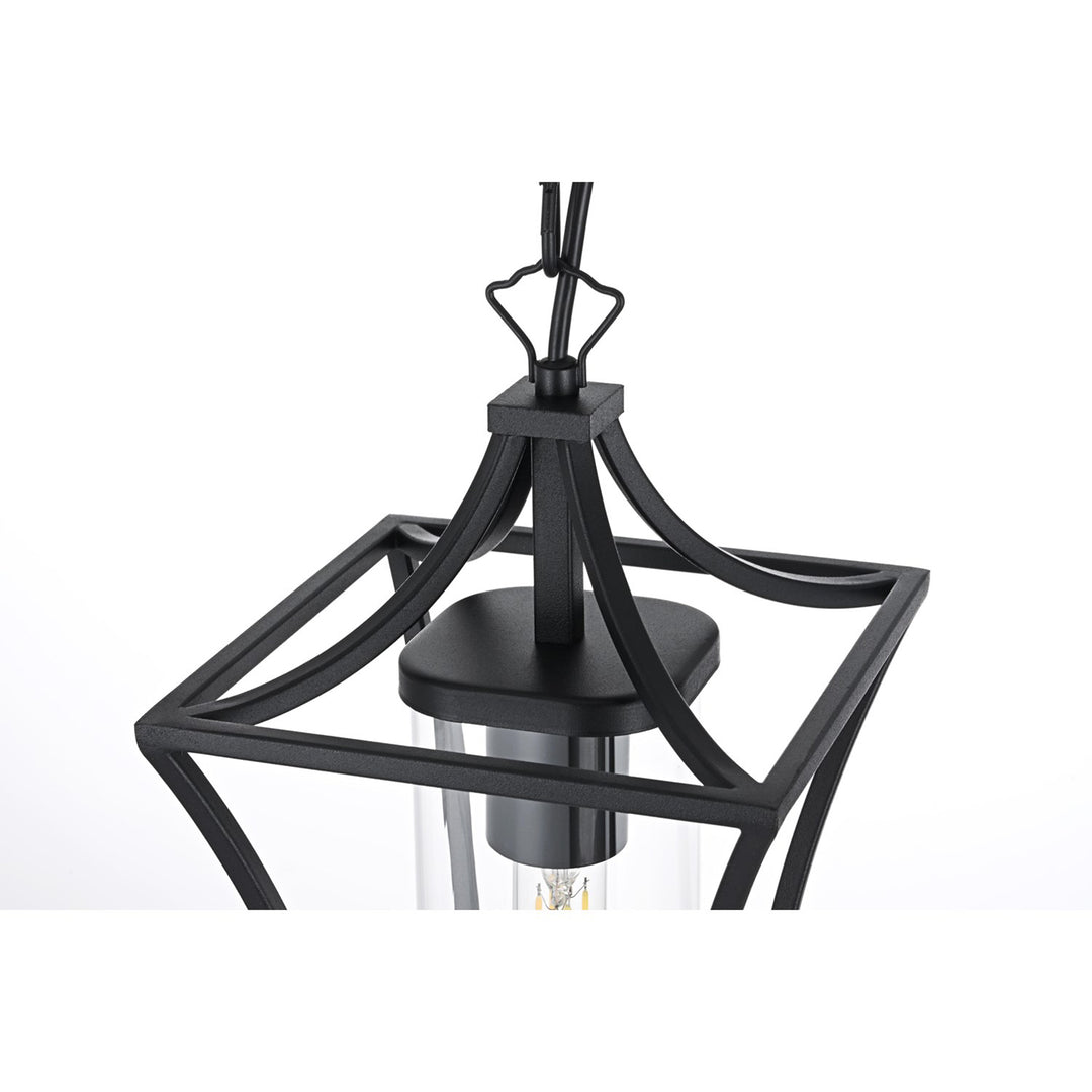 7 Inch Outdoor Pendant In Black - View 4 - Joshua Marshal