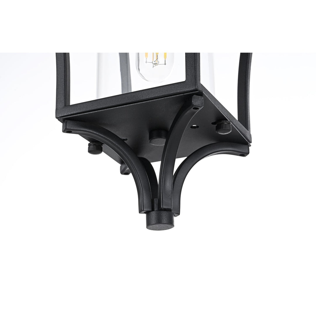 7 Inch Outdoor Pendant In Black - View 5 - Joshua Marshal