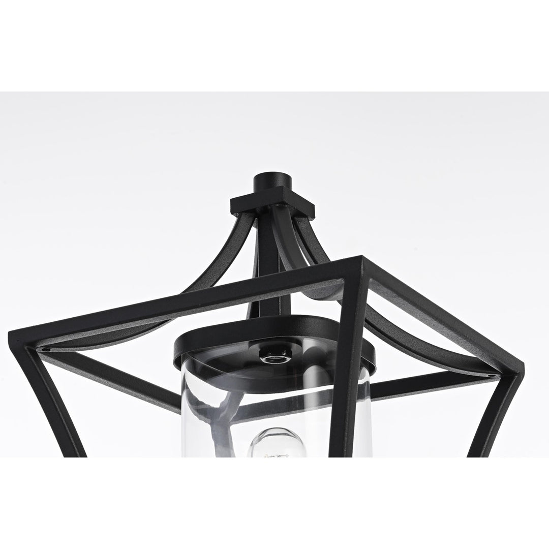 7 Inch Outdoor Post Light In Black - View 5 - Joshua Marshal