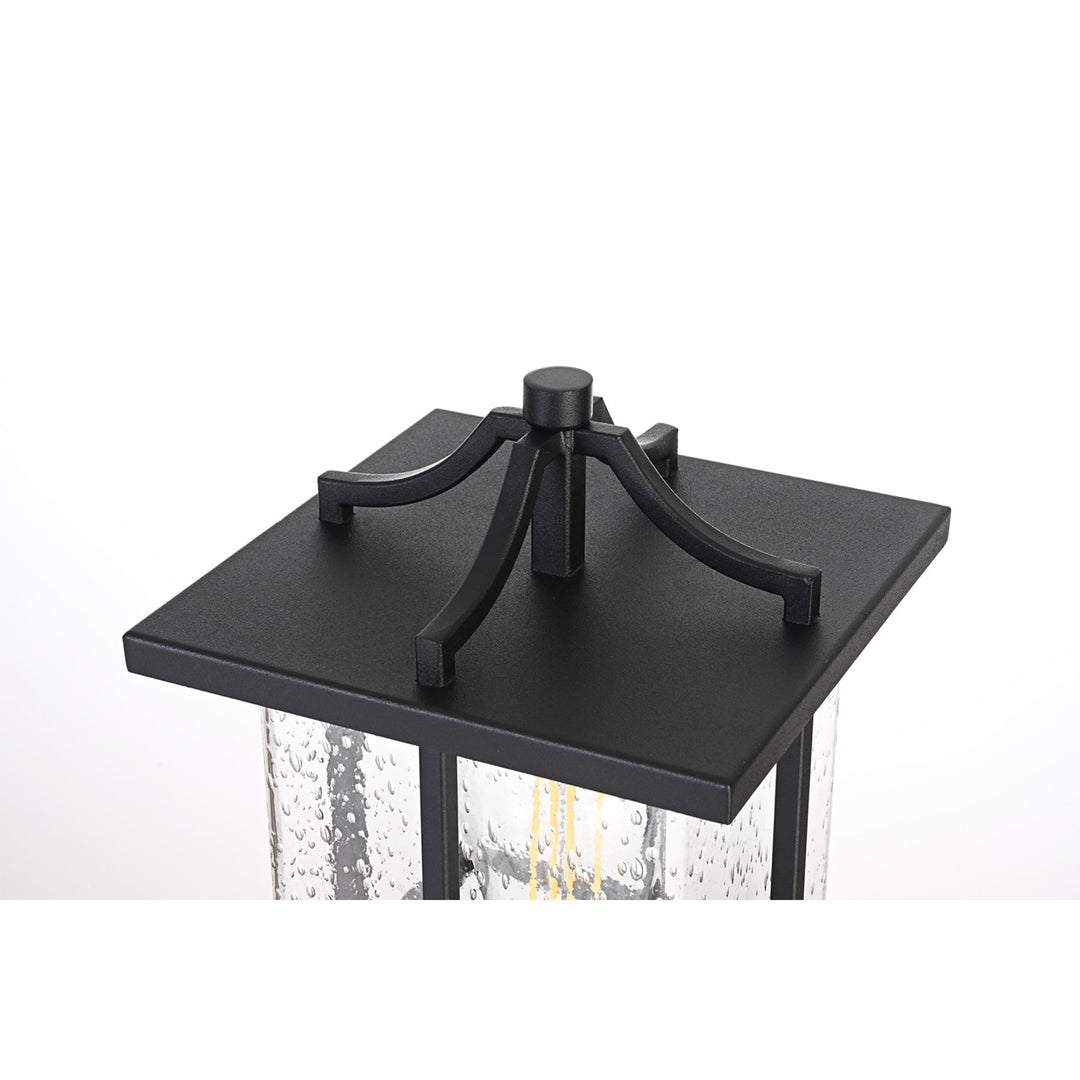 7 Inch Outdoor Post Light In Black - View 5 - Joshua Marshal