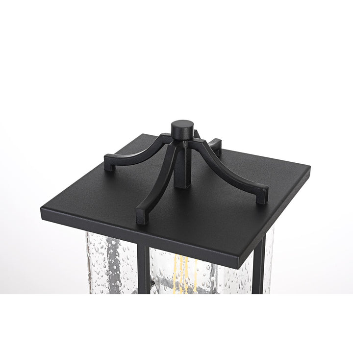 7 Inch Outdoor Post Light In Black - View 5 - Joshua Marshal