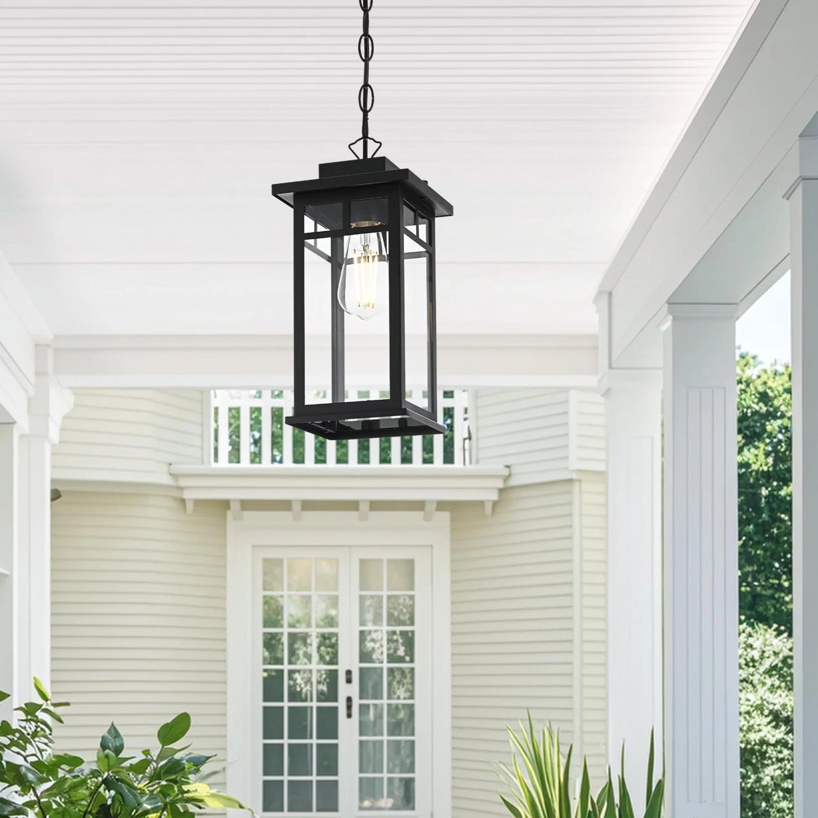6.5 Inch Outdoor Pendant In Black - View 2 - Joshua Marshal