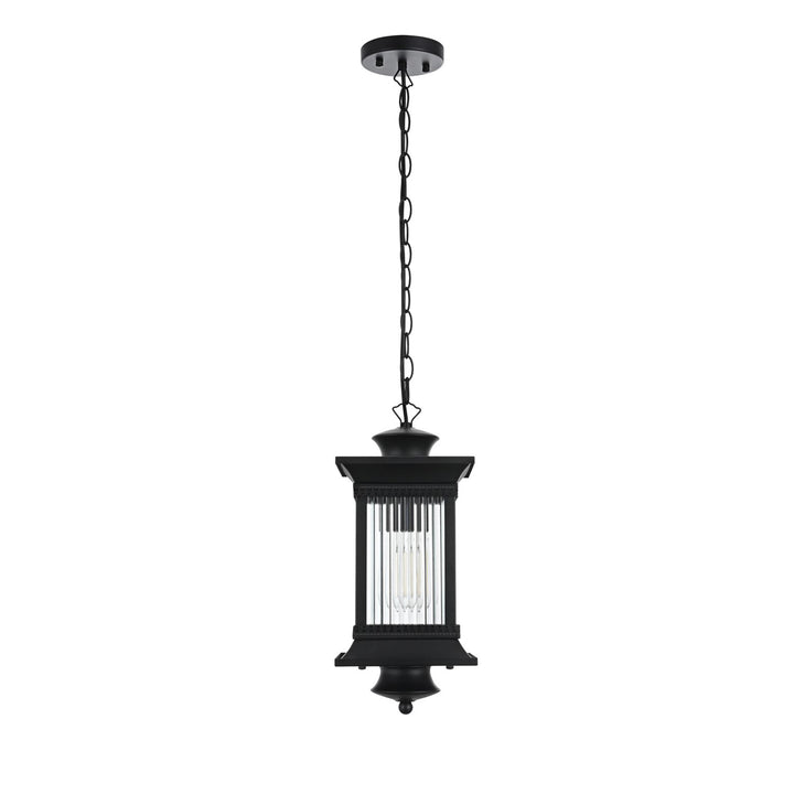 7.5 Inch Outdoor Pendant In Black - View 4 - Joshua Marshal