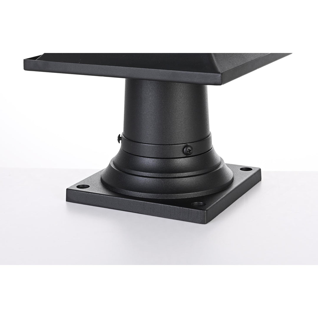 7.5 Inch Outdoor Post Light In Black - View 6 - Joshua Marshal