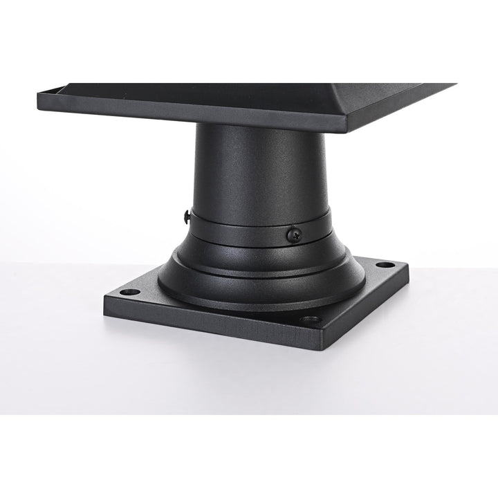 7.5 Inch Outdoor Post Light In Black - View 6 - Joshua Marshal