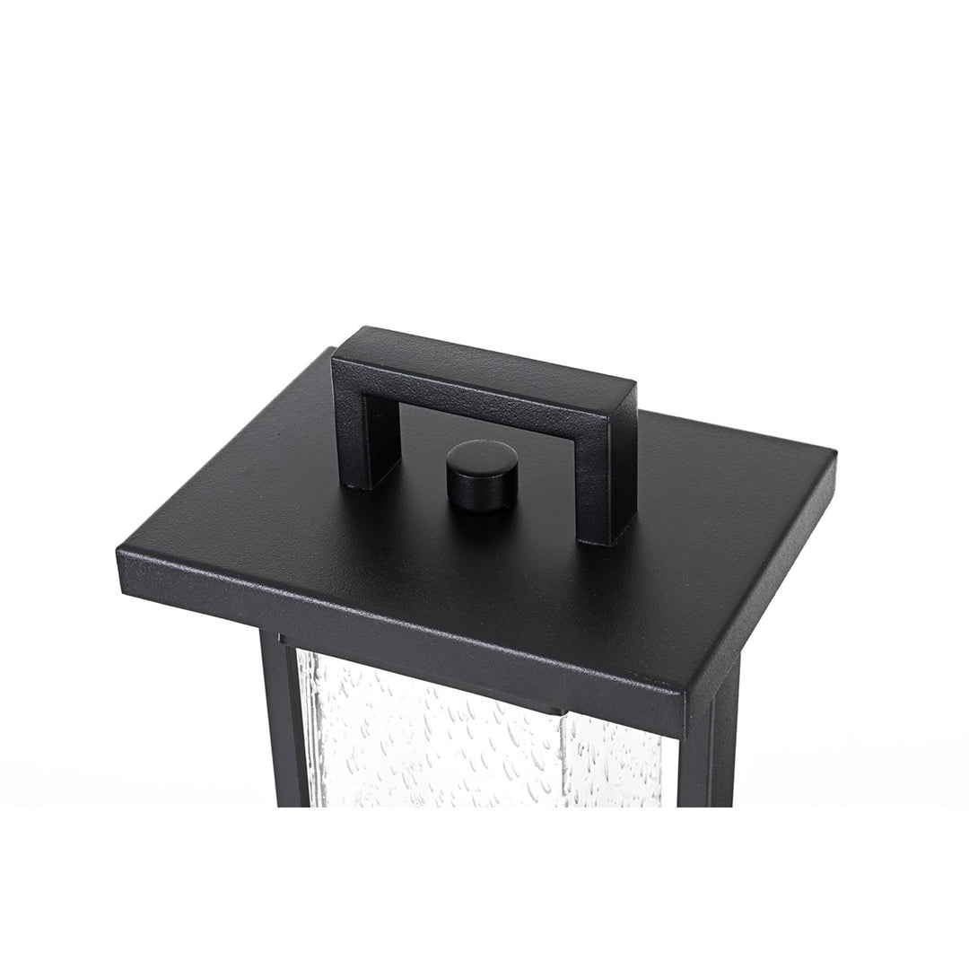 6.5 Inch Outdoor Post Light In Black - View 4 - Joshua Marshal
