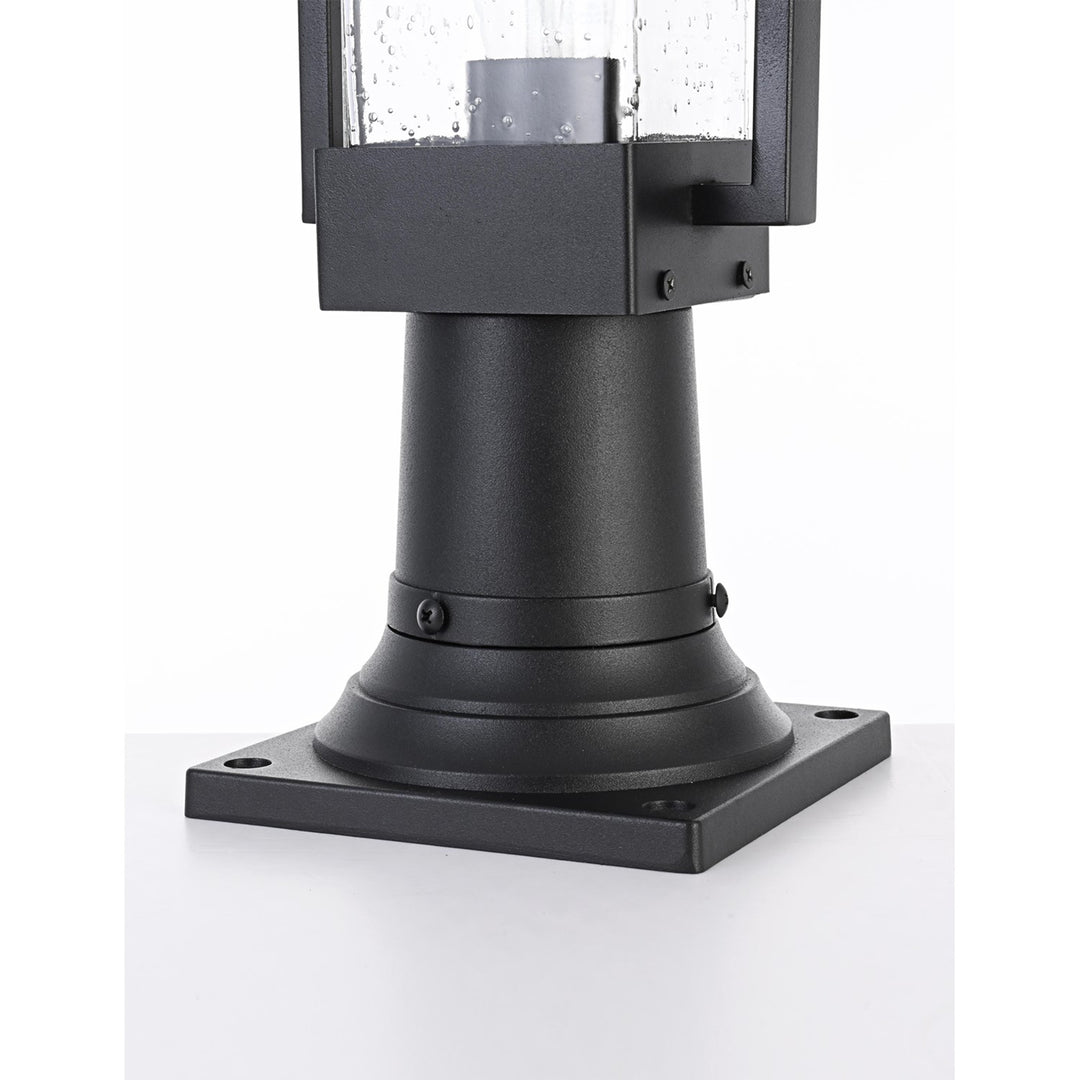 6.5 Inch Outdoor Post Light In Black - View 5 - Joshua Marshal