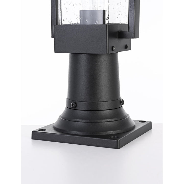 6.5 Inch Outdoor Post Light In Black - View 5 - Joshua Marshal