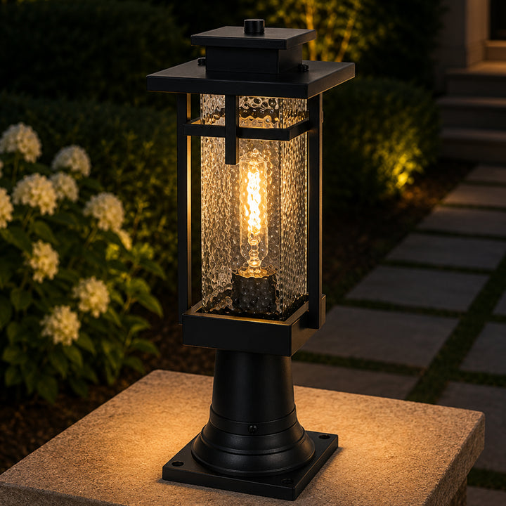 6 Inch Outdoor Post Light In Black Black Finish - LIGHTING by Joshua Marshal